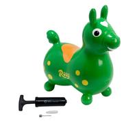 ATC Rody Cheval rebondissant avec pompe - Animal gonflable à partir de 3 ans - PVC robuste pour l'intérieur et l'extérieur (vert)