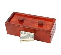 ATDAWN Boîte cadeau puzzle, boîte à puzzle secrète avec compartiments cachés, boîte à billets en bois et porte-cartes cadeaux, casse-tête