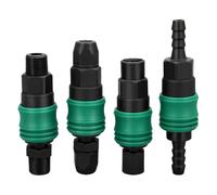ATDJKVYH Lot de 10 connecteurs Rapides en Acier et Plastique de Type C autobloquants for Pistolet à air, compresseur d'air, raccords pneumatiques mâles et Femelles en T(SH-PH40)