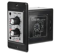 ATDV-YC Relais de minuterie Double, 6S-60M 24V on Off Relais de minuterie Double Bouton de Commande de Temps ATDV-YC(DC24V)