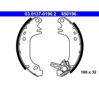 ATE 03.0137-0196.2 Jeu de mâchoires de frein pour CITROËN,PEUGEOT