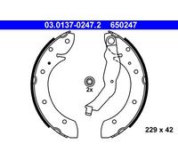 ATE 03.0137-0247.2 Jeu de mâchoires de frein pour BMW