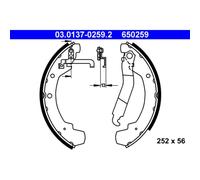ATE 03.0137-0259.2 Jeu de mâchoires de frein arrière pour VW LT