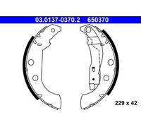 ATE 03.0137-0370.2 Jeu de mâchoires de frein pour CITROËN,PEUGEOT