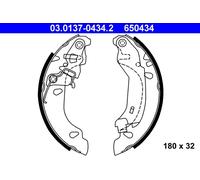 ATE 03.0137-0434.2 Jeu de mâchoires de frein pour FIAT