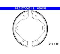 ATE 03.0137-0451.2 Set Mâchoire de Frein,Frein Stationnement pour Audi,Land