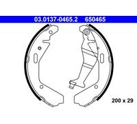 ATE 03.0137-0465.2 Jeu de mâchoires de frein pour OPEL,SUBARU,SUZUKI,VAUXHALL