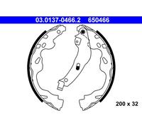 ATE 03.0137-0466.2 Jeu de mâchoires de frein pour CITROËN,OPEL,PEUGEOT,SUZUKI,TO