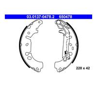 Mâchoires de frein 03.0137-0478.2 ATE pour FIAT OPEL