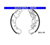 Mâchoires de frein 03.0137-0479.2 ATE pour FIAT OPEL LANCIA PIAGGIO CITROËN