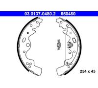 ATE 03.0137-0480.2 Jeu de mâchoires de frein pour LAND ROVER