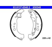 Mâchoires de frein 03.0137-0540.2 ATE pour SEAT VW AUDI SKODA