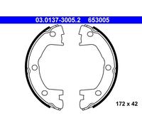 ATE 03.0137-3005.2 Jeu de mâchoires de frein, frein de stationnement pour IVECO