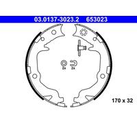 ATE 03.0137-3023.2 Jeu de mâchoires de frein, frein de stationnement pour CHRYSL