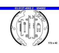 ATE 03.0137-4002.2 Jeu de mâchoires de frein, frein de stationnement pour CITROË