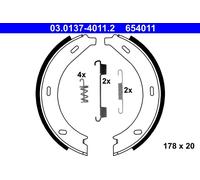 Jeu de mâchoires de frein à main ATE 03.0137-4011.2