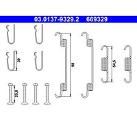 ATE 03.0137-9329.2 Kit d'accessoires, mâchoires de frein de stationnement pour H