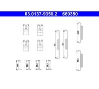 ATE 03.0137-9350.2 Kit d'accessoires, mâchoires de frein de stationnement