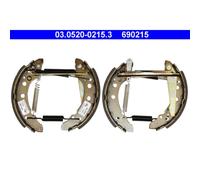 ATE 03.0520-0215.3 Jeu de mâchoires de frein arrière pour Polo Passat 80 Derby A