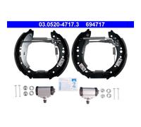 ATE 03.0520-4717.3 Jeu de mâchoires de frein arrière pour Renault Twingo Clio