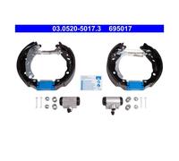 1x Jeu de mâchoires de frein ATE 03.0520-5017.3 convient pour RENAULT DACIA