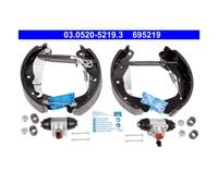 ATE Mâchoires de frein prémontées 03.0520-5219.3 pour OPEL Corsa C Tigra TwinTop