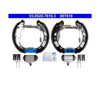 ATE 03.0520-7619.3 Jeu de Mâchoires pour Ford Fiesta Berline