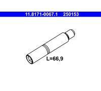 ATE 11.8171-0067.1 Guide Boulon, Étrier de Frein pour Audi, BMW, Mercedes-Benz,