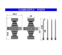 6x ATE Kit d'accessoires plaquette de frein à disque Kit de montage de plaquette