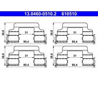 ATE 13.0460-0510.2 Kit d'accessoires, plaquette de frein à disque pour PEUGEOT,S