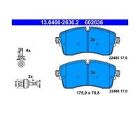ATE Jeu de plaquettes de frein 13.0460-2636.2