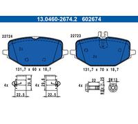 ATE 13.0460-2674.2 Kit de plaquettes de frein, frein à disque pour MERCEDES-BENZ