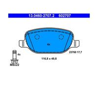 ATE 13.0460-2707.2 Plaquettes de Frein Arrière pour Alfa Romeo Lancia Thèse