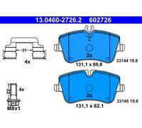 1x Kit de plaquettes de frein, frein à disque ATE 13.0460-2726.2