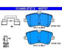 Jeu de plaquettes de frein ATE 13.0460-2727.2, avant