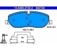ATE 13.0460-2728.2 Kit de plaquettes de frein, frein à disque pour LAND ROVER