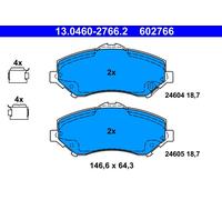ATE 13.0460-2766.2 Kit de plaquettes de frein, frein à disque pour CHRYSLER,FIAT