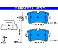 ATE 13.0460-2773.2 Kit de plaquettes de frein, frein à disque pour AUDI
