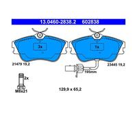 ATE 13.0460-2838.2 Plaquettes / Sabots de Frein Avant pour VW Transporter IV Bus
