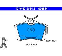 ATE 13.0460-2864.2 Kit de plaquettes de frein, frein à disque pour AUDI,SEAT,VW