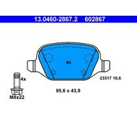 ATE 13.0460-2867.2 Kit de plaquettes de frein, frein à disque pour ALFA ROMEO,FI