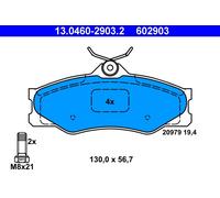 ATE 13.0460-2903.2 Kit de plaquettes de frein, frein à disque pour VW