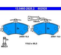 ATE 13.0460-2925.2 Kit de plaquettes de frein, frein à disque pour AUDI