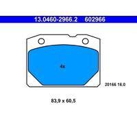 ATE 13.0460-2966.2 Kit de plaquettes de frein, frein à disque pour LADA