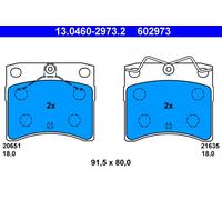 Plaquettes de frein 13.0460-2973.2 ATE pour VW TRANSPORTER T4 Autobus/Autocar