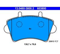 ATE 13.0460-3800.2 Kit de plaquettes de frein, frein à disque pour ,NISSAN,OPEL,