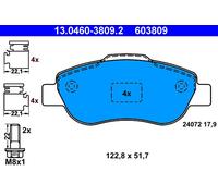 ATE 13.0460-3809.2 Kit de plaquettes de frein, frein à disque pour FIAT