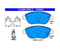 ATE 13.0460-3840.2 Plaquettes / Sabots de Frein Avant pour Fiat 500L Opel Corsa