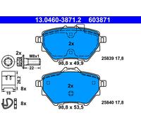 ATE 13.0460-3871.2 Kit de plaquettes de frein, frein à disque pour CITROËN,DS,OP