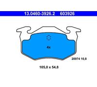 ATE 13.0460-3926.2 Kit de plaquettes de frein, frein à disque pour RENAULT